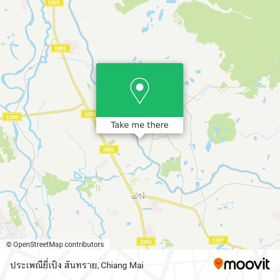 ประเพณียี่เป็ง สันทราย map