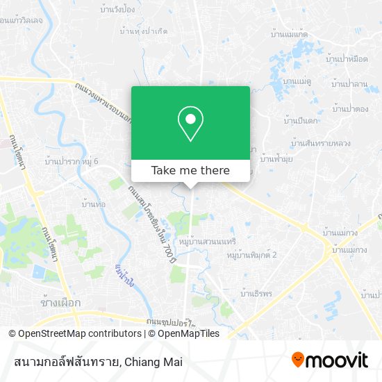 สนามกอล์ฟสันทราย map