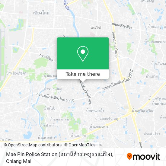 Mae Pin Police Station (สถานีตำรวจภูธรแม่ปิง) map