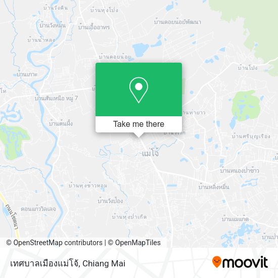 เทศบาลเมืองแม่โจ้ map