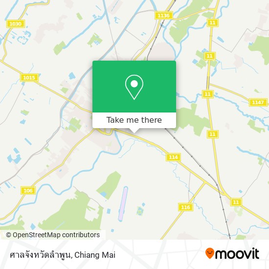 ศาลจังหวัดลำพูน map