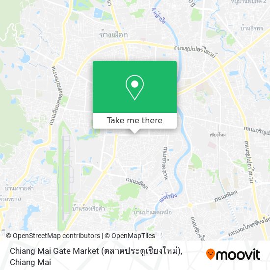 Chiang Mai Gate Market (ตลาดประตูเชียงใหม่) map