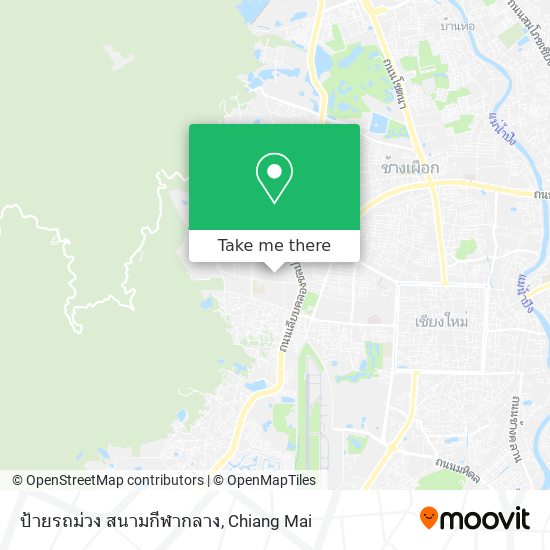 ป้ายรถม่วง สนามกีฬากลาง map