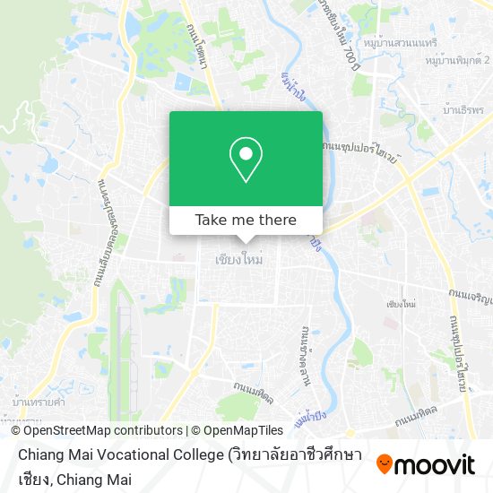 Chiang Mai Vocational College map