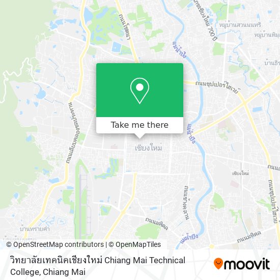 วิทยาลัยเทคนิคเชียงใหม่ Chiang Mai Technical College map