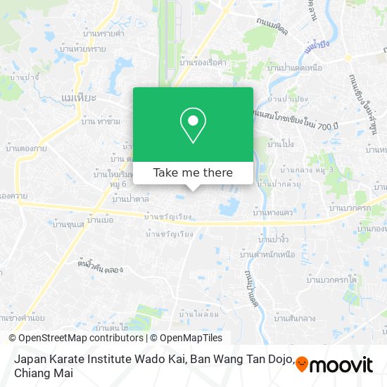 Japan Karate Institute Wado Kai, Ban Wang Tan Dojo map