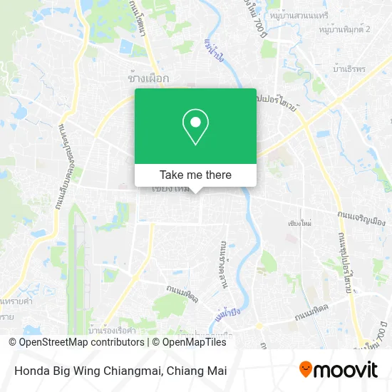 Honda Big Wing Chiangmai map