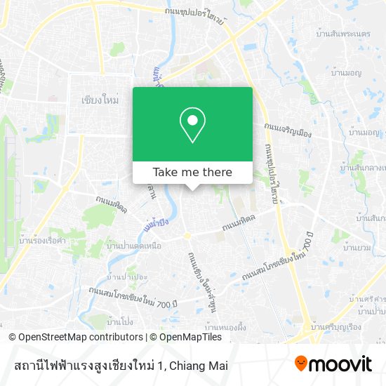 สถานีไฟฟ้าแรงสูงเชียงใหม่ 1 map