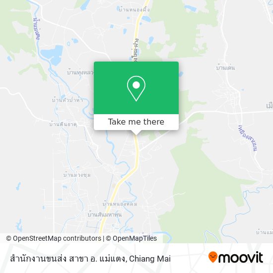 สำนักงานขนส่ง สาขา อ. แม่แตง map