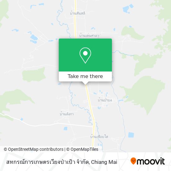 สหกรณ์การเกษตรเวียงป่าเป้า จำกัด map