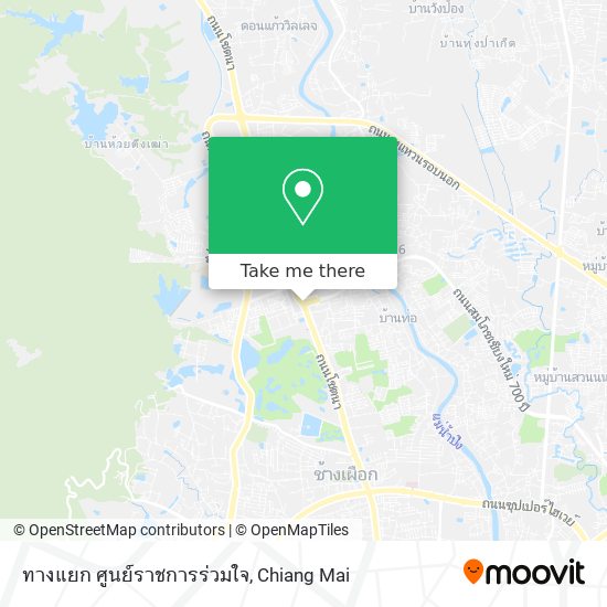 ทางแยก ศูนย์ราชการร่วมใจ map