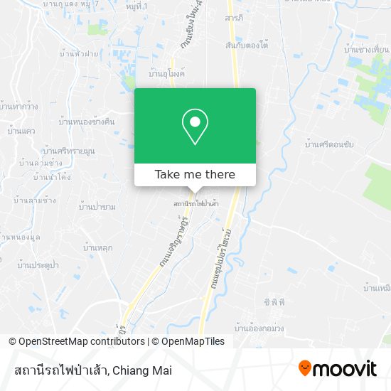 สถานีรถไฟป่าเส้า map