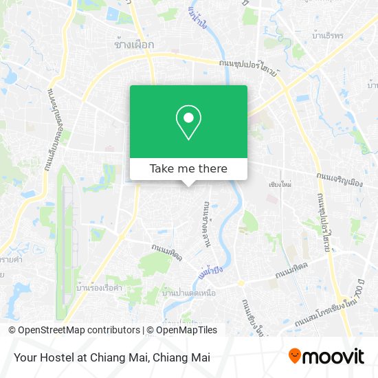 Your Hostel at Chiang Mai map