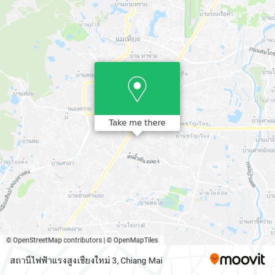 สถานีไฟฟ้าแรงสูงเชียงใหม่ 3 map