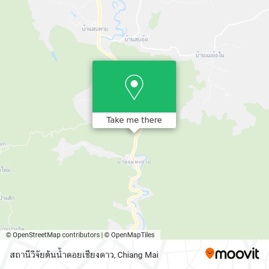 สถานีวิจัยต้นน้ำดอยเชียงดาว map