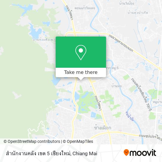 สำนักงานคลัง เขต 5 เชียงใหม่ map