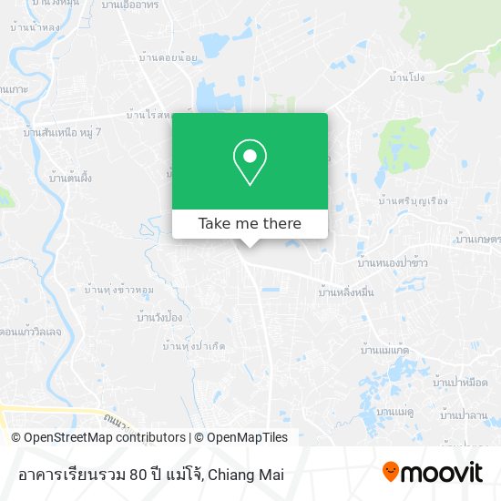 อาคารเรียนรวม 80 ปี แม่โจ้ map