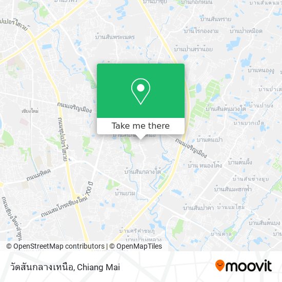 วัดสันกลางเหนือ map