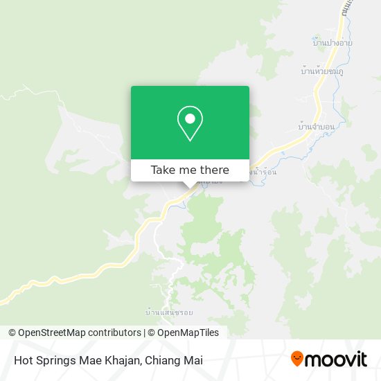 Hot Springs Mae Khajan map