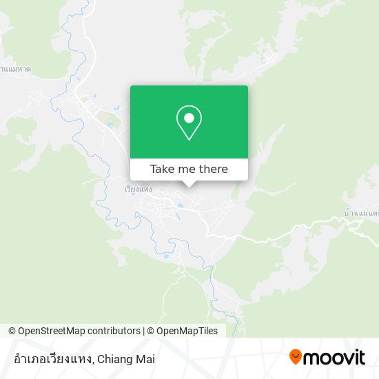 อำเภอเวียงแหง map