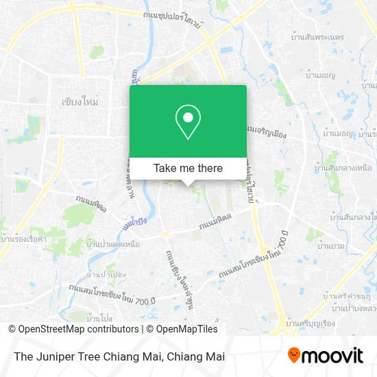 The Juniper Tree Chiang Mai map