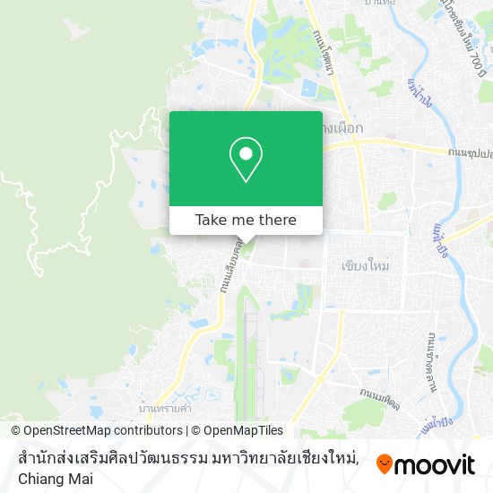 สำนักส่งเสริมศิลปวัฒนธรรม มหาวิทยาลัยเชียงใหม่ map