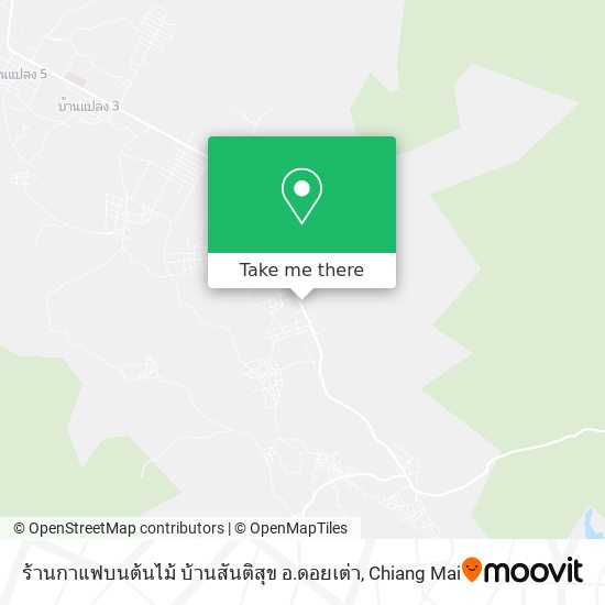 ร้านกาแฟบนต้นไม้ บ้านสันติสุข อ.ดอยเต่า map