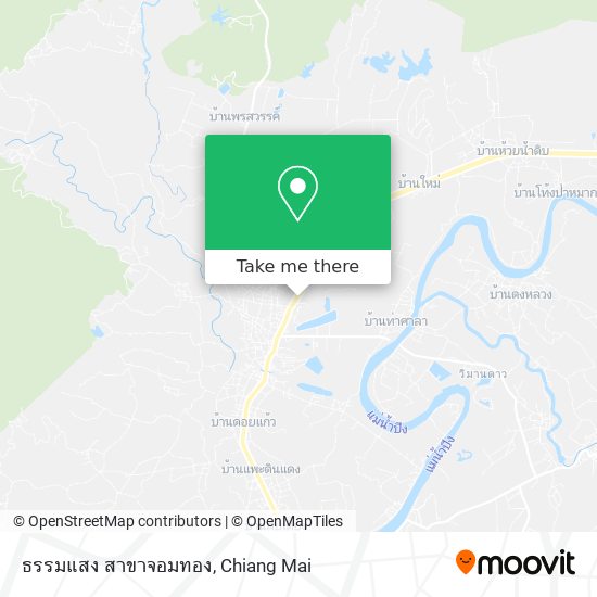 ธรรมแสง สาขาจอมทอง map