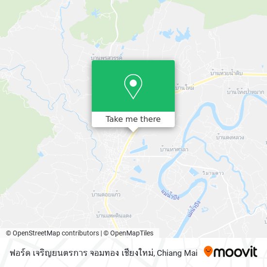 ฟอร์ด เจริญยนตรการ จอมทอง เชียงใหม่ map