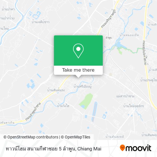 ทาวน์โฮม สนามกีฬาซอย 5 ลำพูน map
