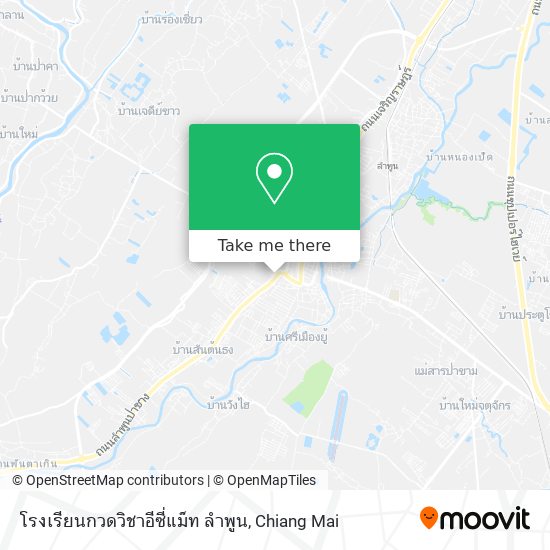 โรงเรียนกวดวิชาอีซี่แม็ท ลำพูน map