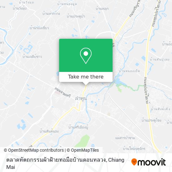 ตลาดหัตถกรรมผ้าฝ้ายทอมือบ้านดอนหลวง map