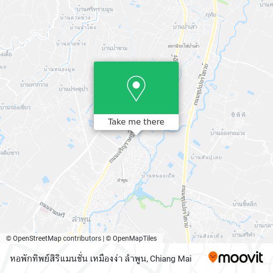 หอพักทิพย์สิริแมนชั่น เหมืองง่า ลำพูน map