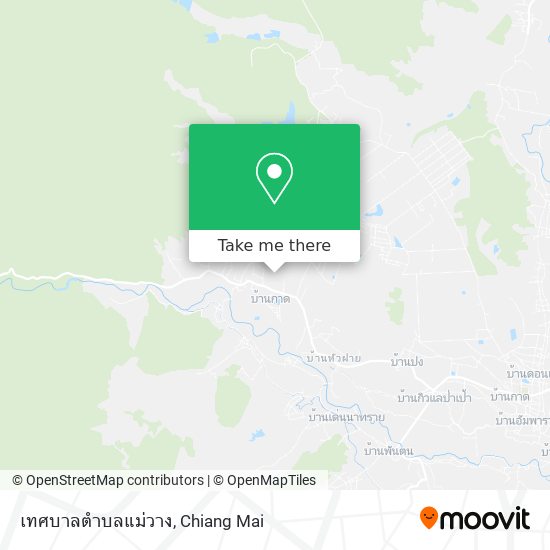เทศบาลตำบลแม่วาง map