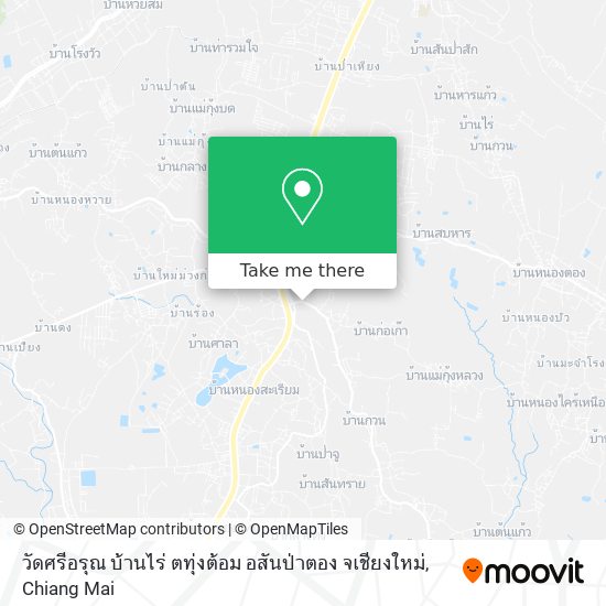 วัดศรีอรุณ บ้านไร่ ตทุ่งต้อม อสันป่าตอง จเชียงใหม่ map