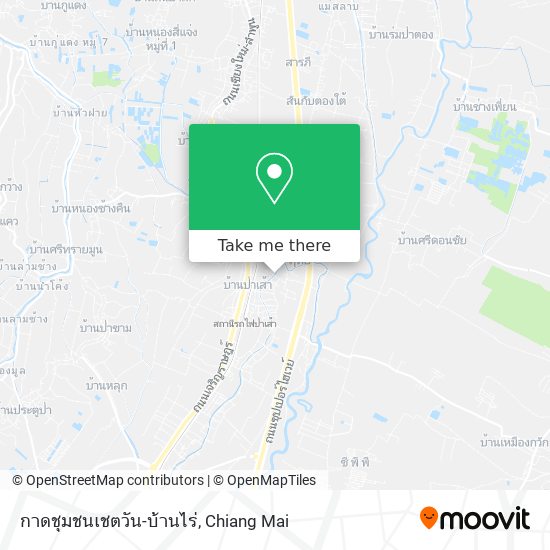 กาดชุมชนเชตวัน-บ้านไร่ map