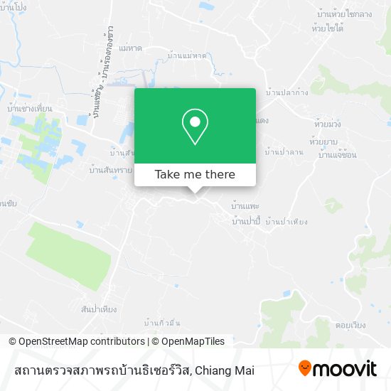 สถานตรวจสภาพรถบ้านธิเซอร์วิส map