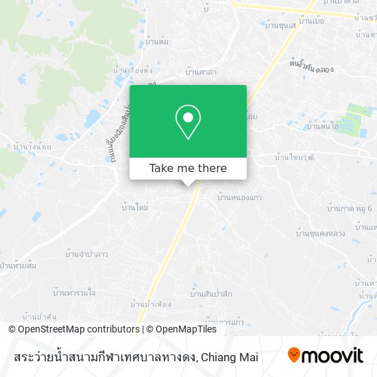 สระว่ายน้ำสนามกีฬาเทศบาลหางดง map