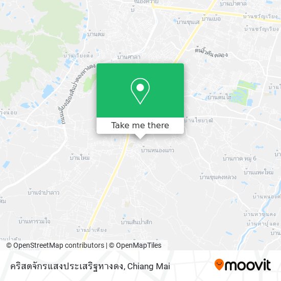 คริสตจักรแสงประเสริฐหางดง map