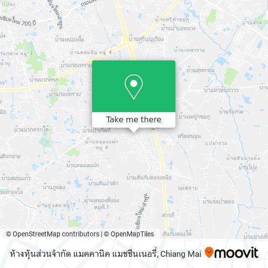 ห้างหุ้นส่วนจำกัด แมคคานิค แมชชีนเนอรี่ map