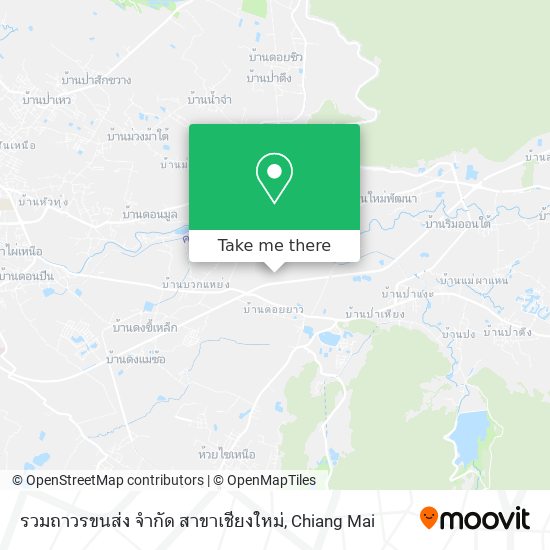 รวมถาวรขนส่ง จำกัด สาขาเชียงใหม่ map