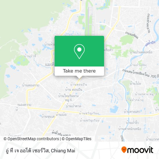 อู่ ที เจ ออโต้ เซอร์วิส map
