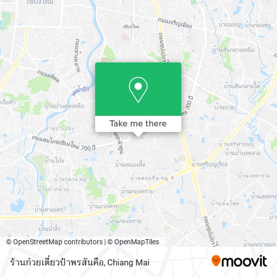 ร้านก๋วยเตี๋ยวป้าพรสันคือ map