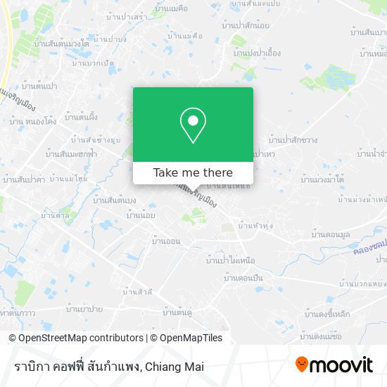 ราบิกา คอฟฟี่ สันกําแพง map