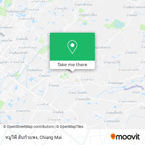 หมูวีพี สันกำแพง map