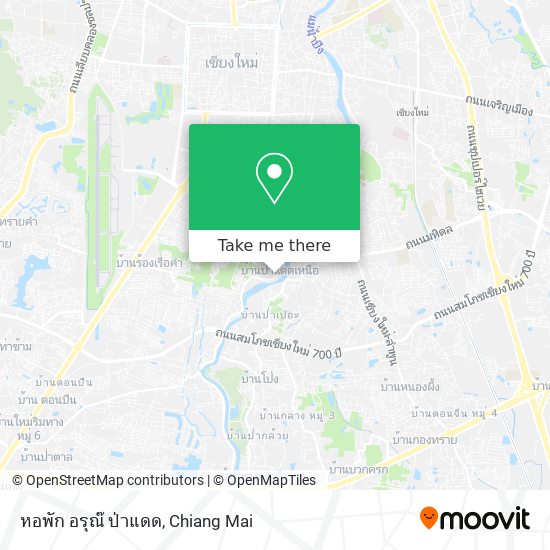 หอพัก อรุณ๊ ป่าแดด map