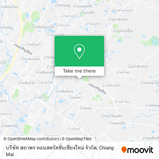 บริษัท สถาพร คอนสตรัคชั่นเชียงใหม่ จำกัด map