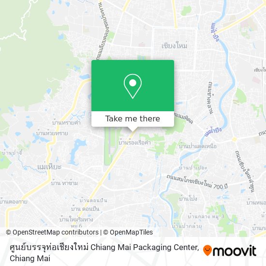 ศูนย์บรรจุห่อเชียงใหม่ Chiang Mai Packaging Center map