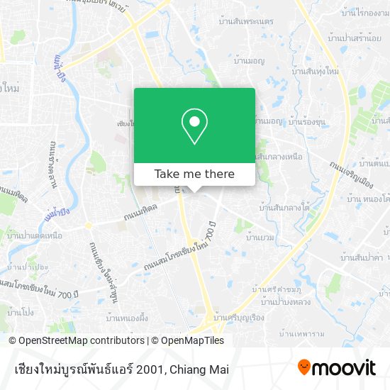 เชียงใหม่บูรณ์พันธ์แอร์ 2001 map