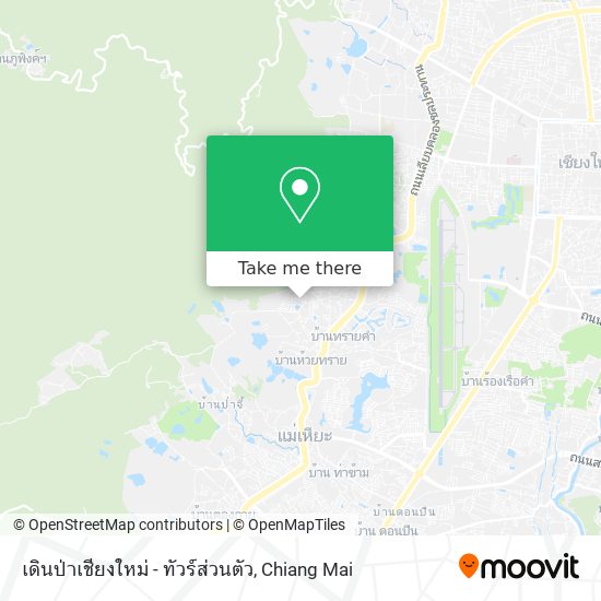เดินป่าเชียงใหม่ - ทัวร์ส่วนตัว map